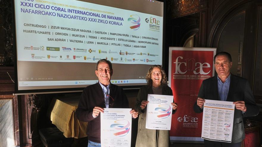 Coros de once países se darán cita en el XXXI Ciclo Coral Internacional de Navarra