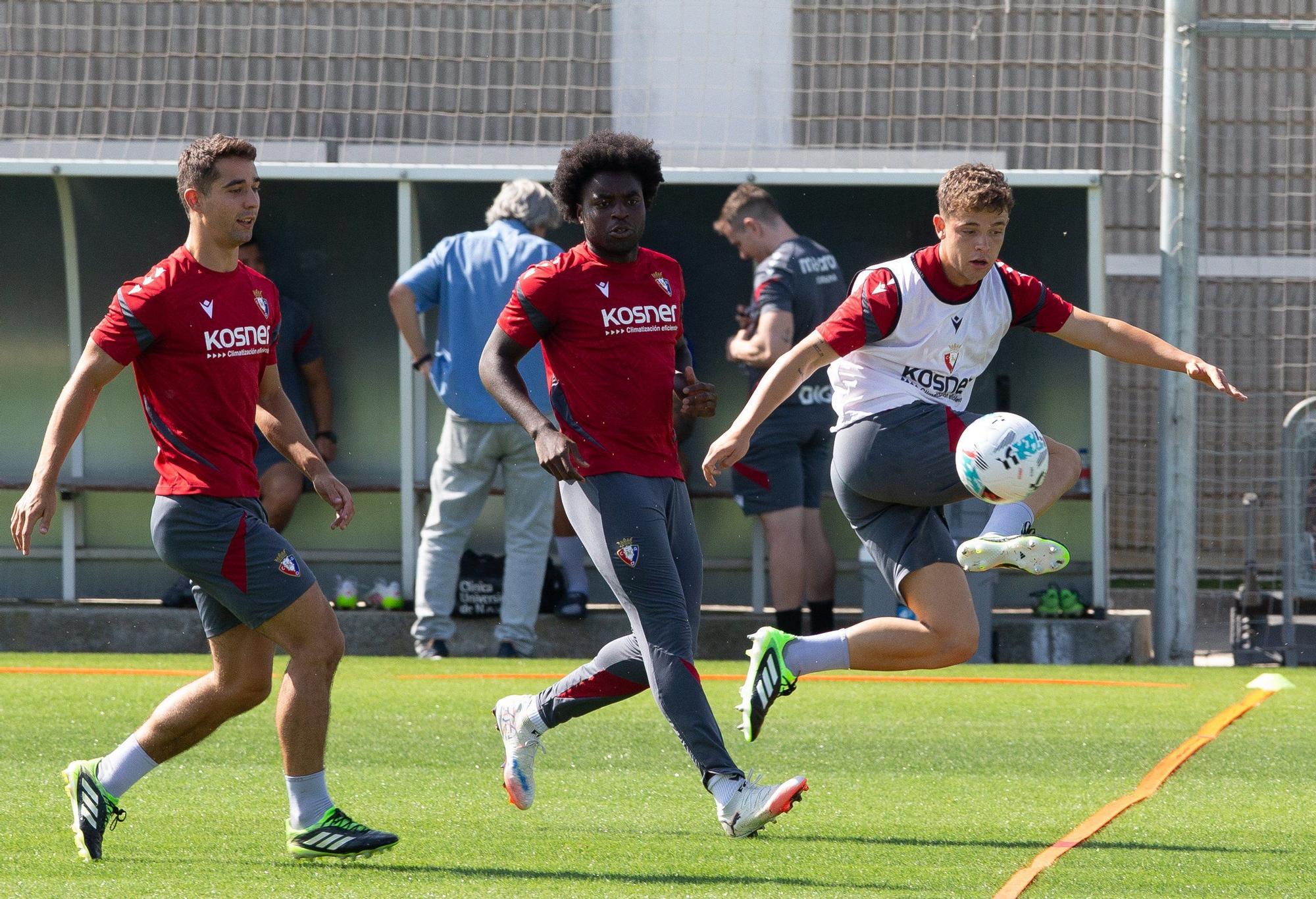 Fotos del entrenamiento de Osasuna en Tajonar del lunes 4 de agosto