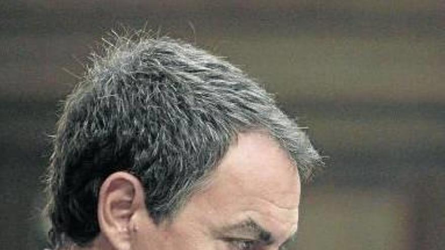 José Luis Rodríguez Zapatero, en el Congreso de los Diputados.