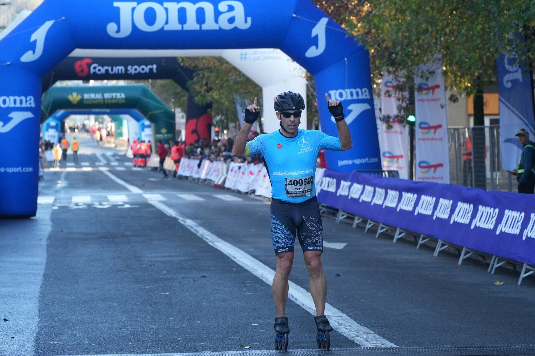 Los últimos metros de la Behobia