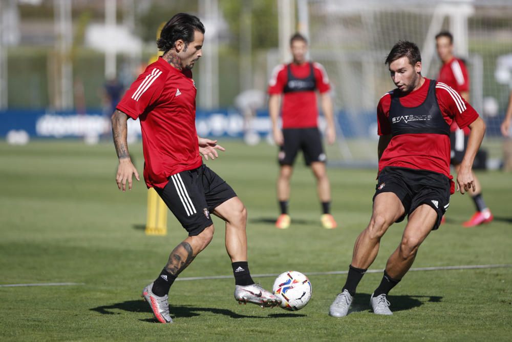 Entrenamiento de Osasuna en Tajonar el 19 agosto d