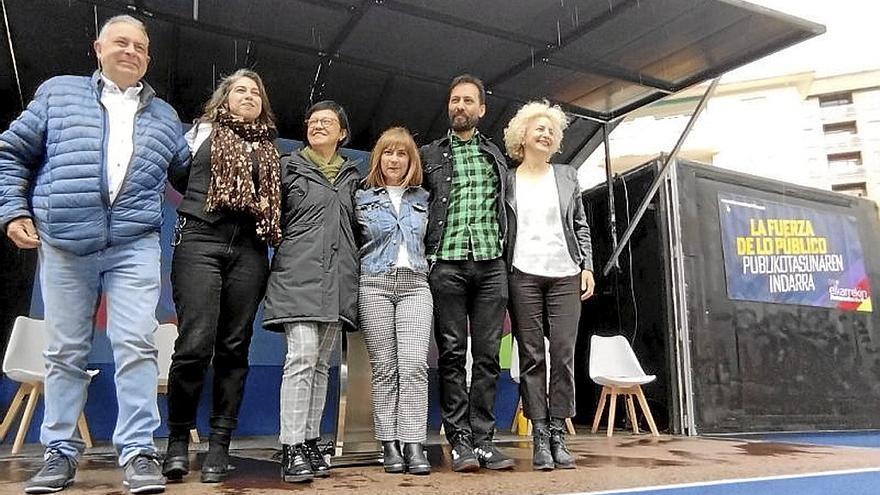 Podemos pone en valor sus políticas  de empleo en Galdakao
