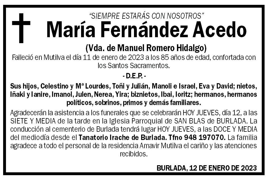 María Fernández Acedo