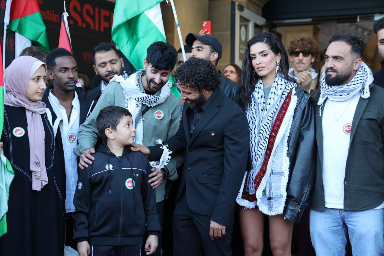 La solidaridad con Palestina llena las calles de Donostia