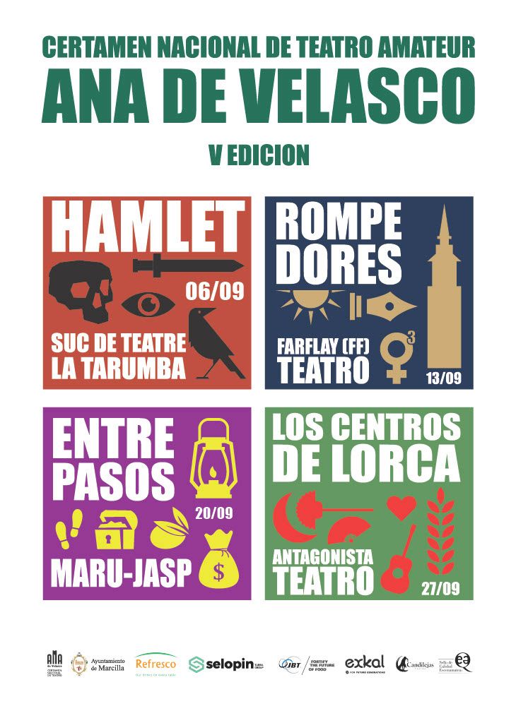 Cartel de la V edición del Certamen Nacional de Teatro amateur Ana de Velascoo