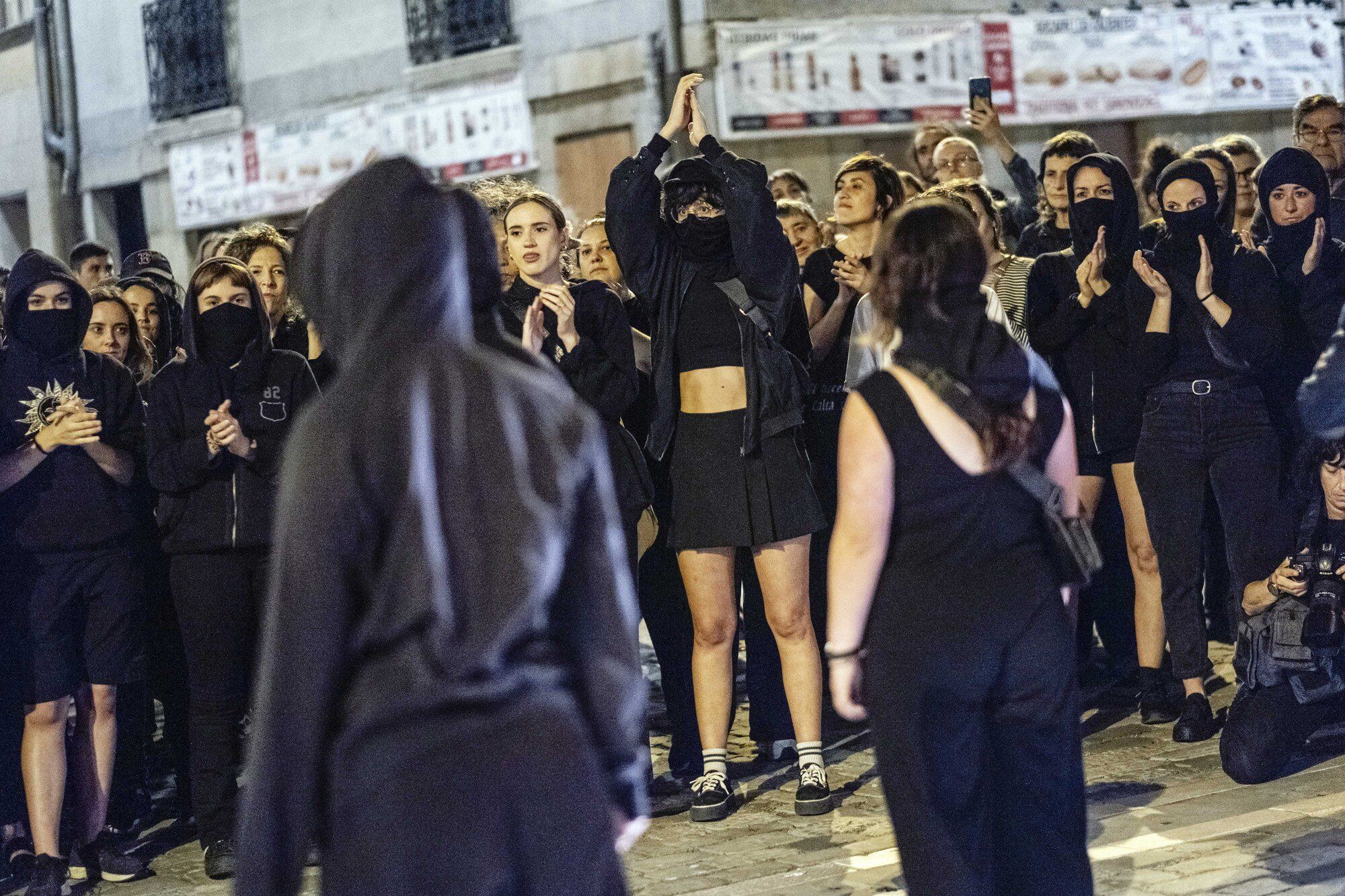 Manifestación nocturna en Pamplona contra las agresiones sexuales