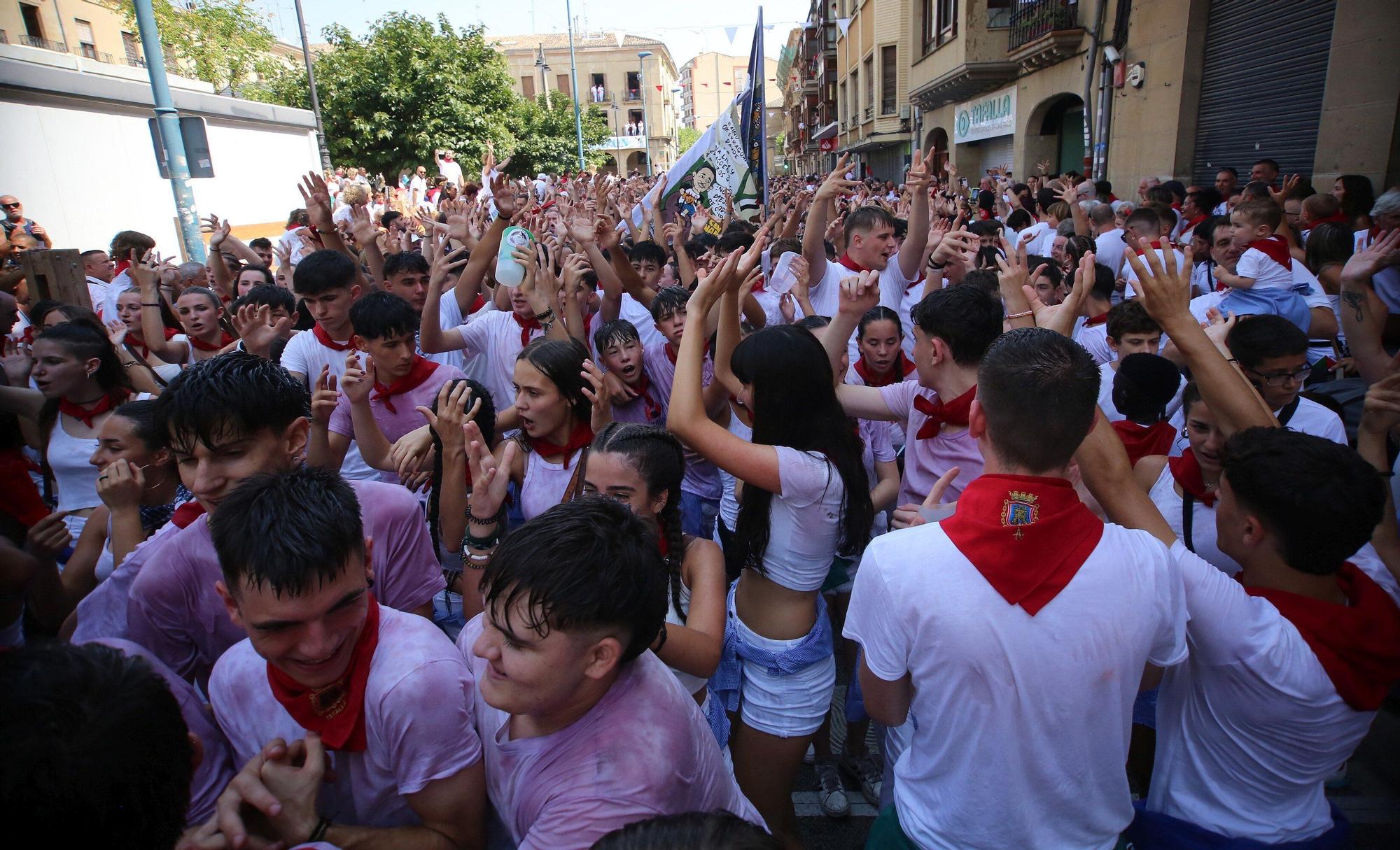 Fotos del chupinazo de Tafalla