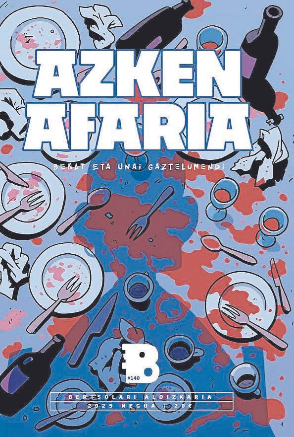 ‘Azken Afaria’ komikiaren azala eta barruko zenbait orrialde.
