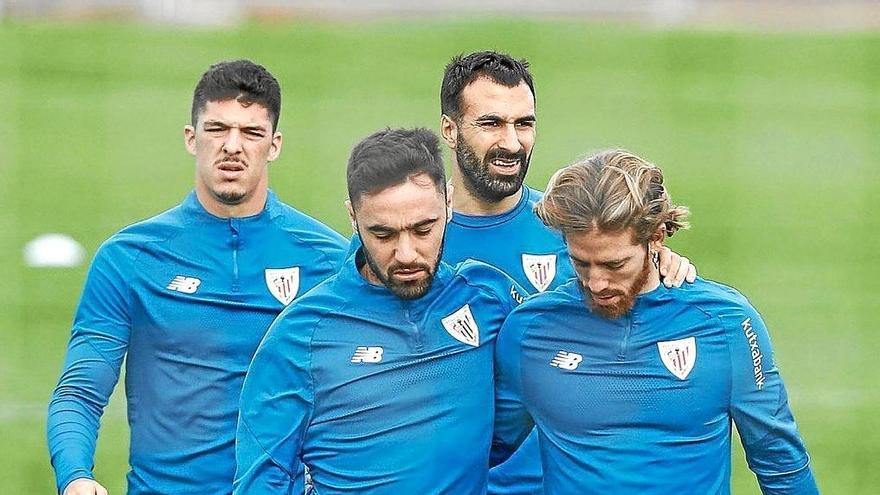 Ander Capa, Mikel Balenziaga, Unai López e Iker Muniain. Foto: Borja Guerrero