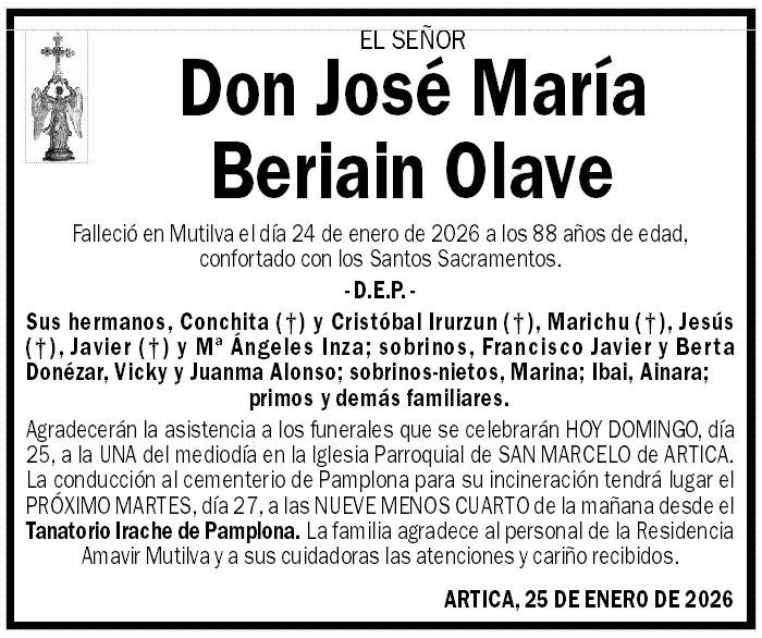 José María Beriain Olave