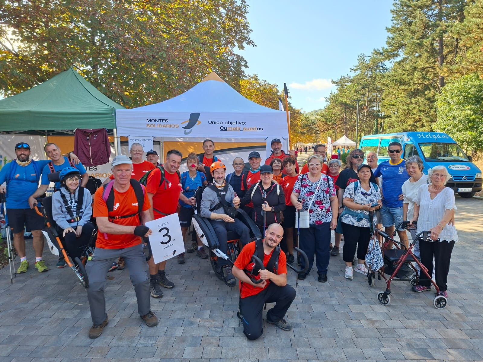 En imágenes: Reto en Olarizu con Montes Solidarios