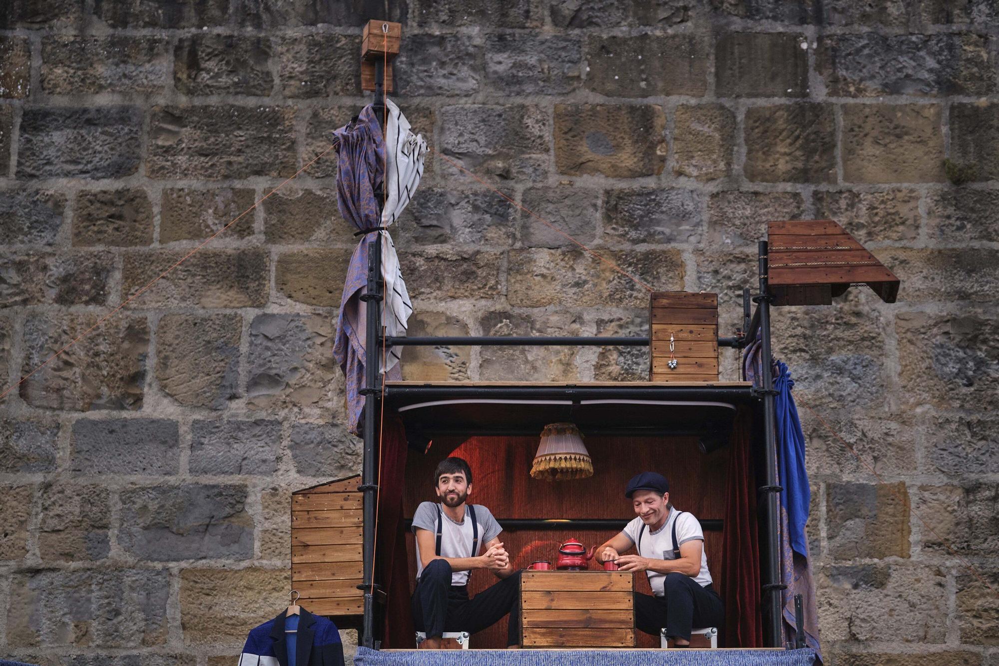 Cinco puntas con el espectaculo Ardatzak’ en la Ciudadela de Pamplona