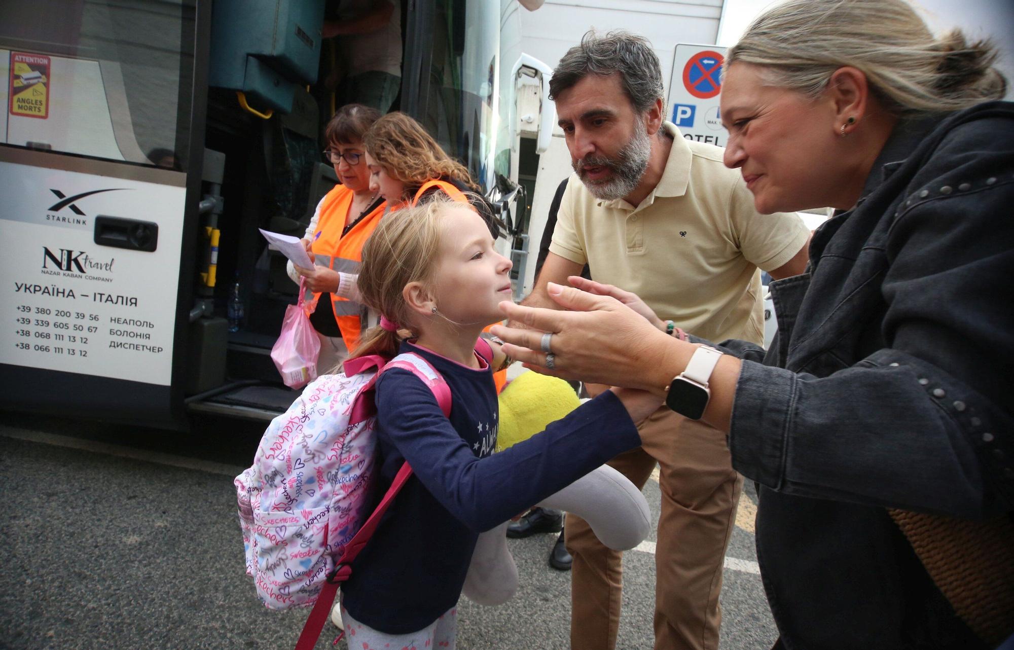 Despedida de los menores ucranianos que han pasado el verano en Navarra