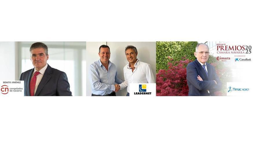 La Cámara de Comercio concede los Premios Cámara Navarra a Benito Jiménez, Timac Agro y Leadernet