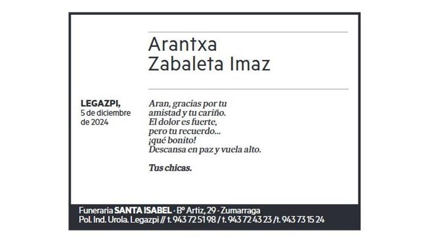 ARANTXA ZABALETA IMAZ