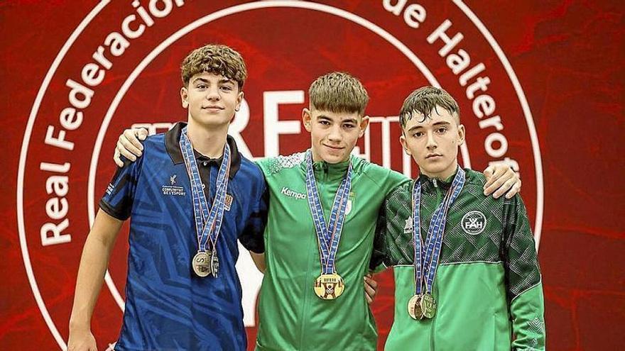 El navarro Aitor García, campeón de España sub-15 de halterofilia