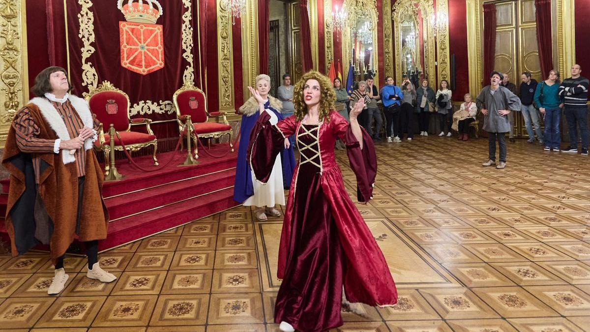 El Palacio de Navarra inicia este fin de semana el nuevo ciclo de visitas teatralizadas a la sede del Gobierno Foral.
