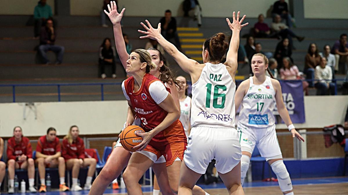 Sara Krnjic pudo disputar más de 22 minutos en el partido ante el Azores. Sara Krnjic pudo disputar más de 22 minutos en el partido ante el Azores.