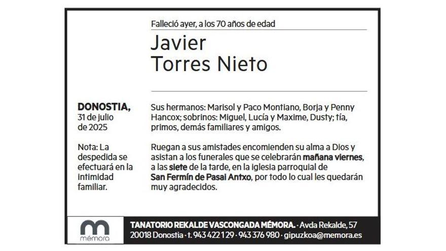 JAVIER TORRES NIETO