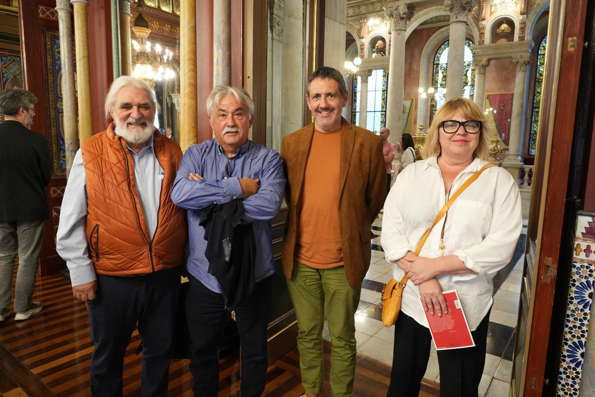 Mario Montero, Asier Muniategi, Gari Arzalluz y Txani Rodríguez.