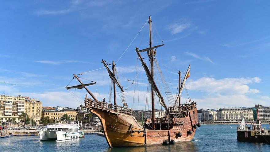 Llegada de la nao &#039;Santa María&#039; a Donostia