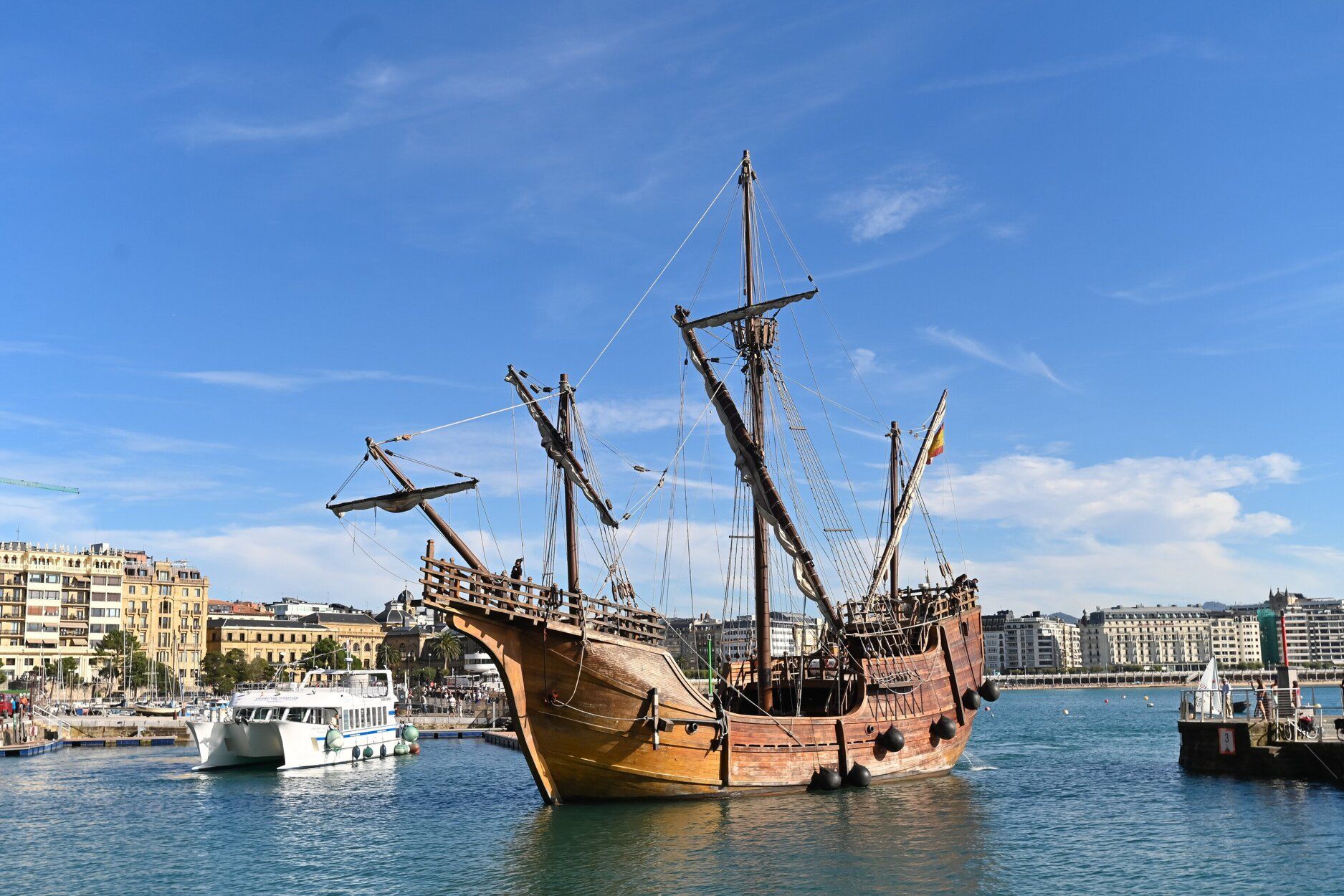 Llegada de la nao &#039;Santa María&#039; a Donostia