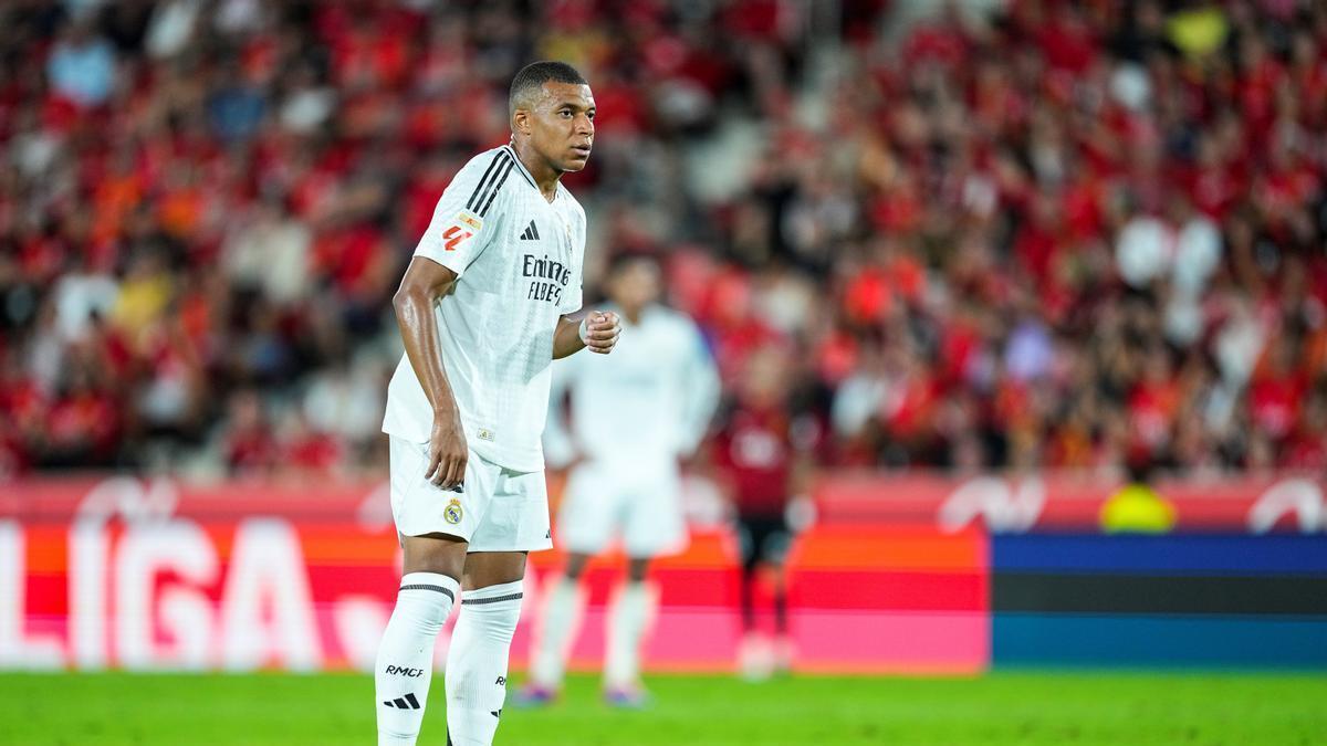 Kylian Mbappé, durante el encuentro ante el Mallorca.