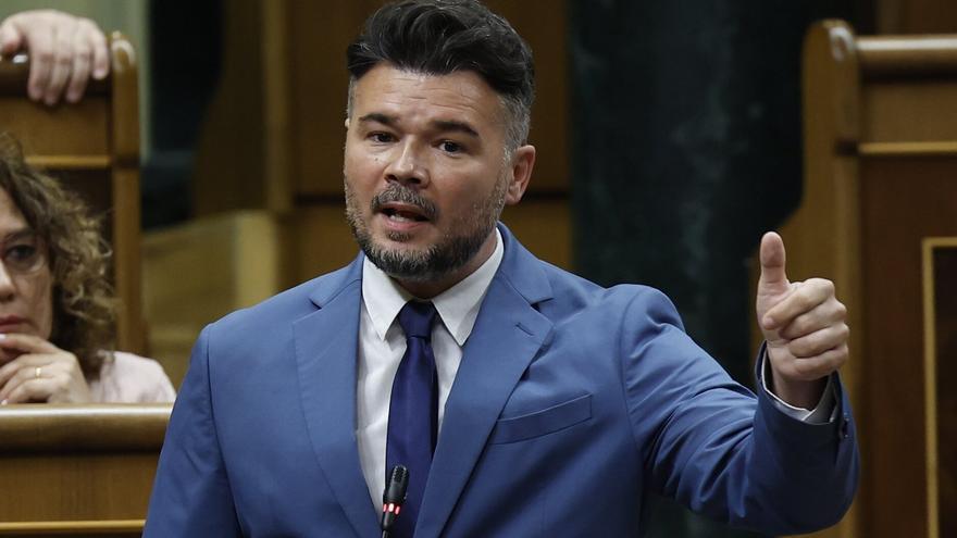 Rufián señala el error que comete Sánchez en sus &quot;buenas palabras&quot; a Junts