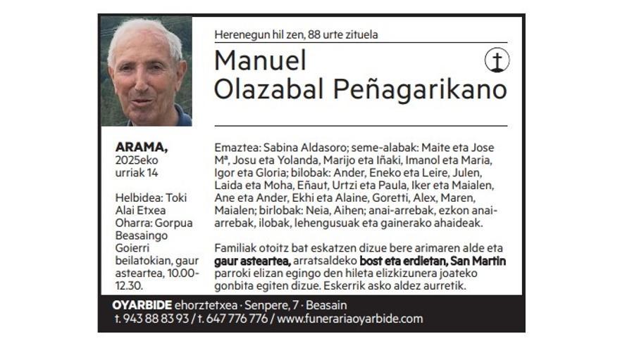Manuel Olazabal Peñagarikano
