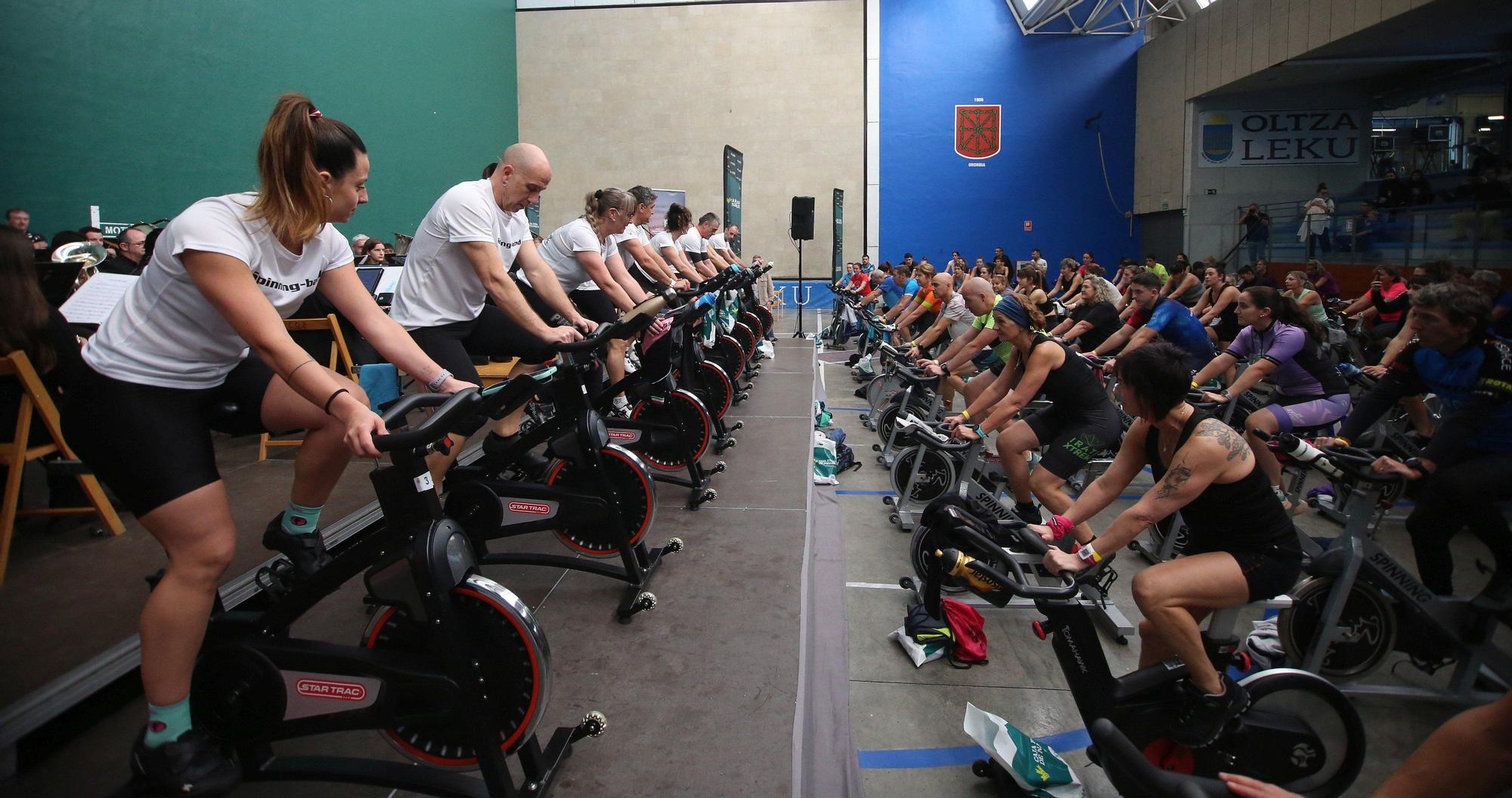 Spinning Band Solidario en Ororbia: música y deporte en directo por una buena causa