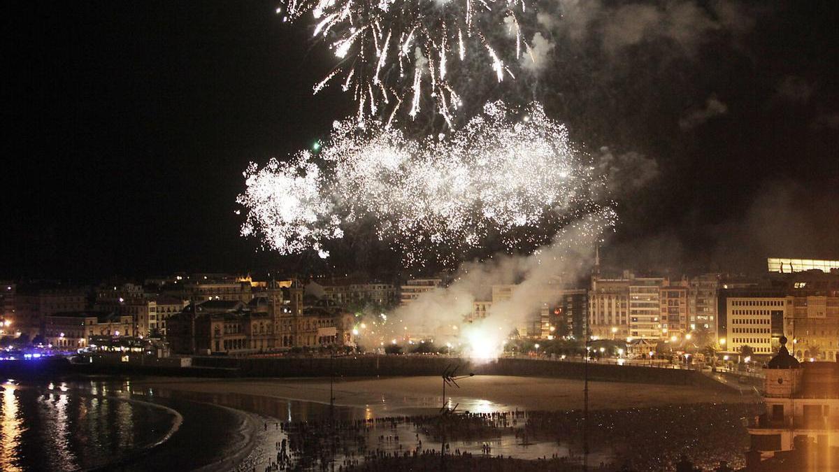 Pirotecnia Caballer FX en la Semana Grande de Donostia en 2012