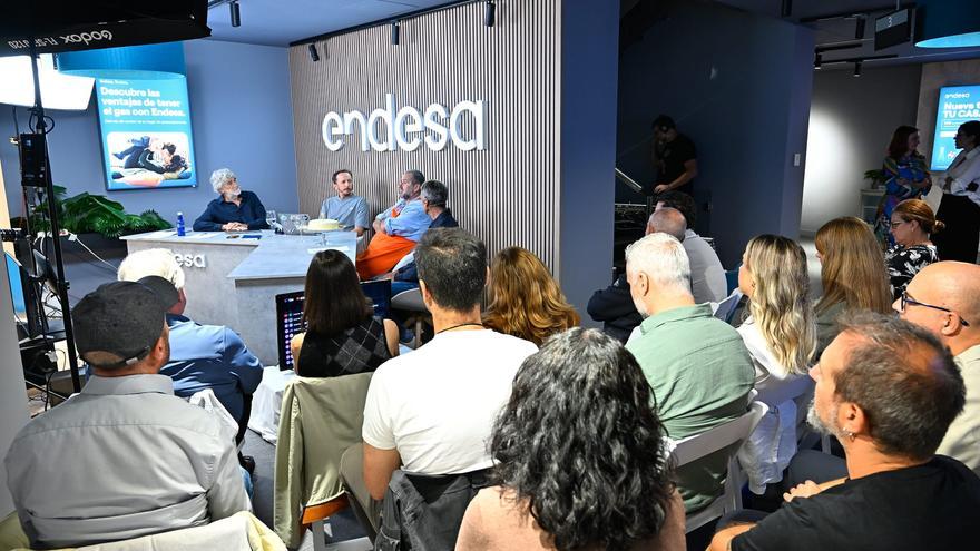 En imágenes: deporte y gastronomía en la fiesta de apertura de la nueva tienda de Endesa en  Bilbao