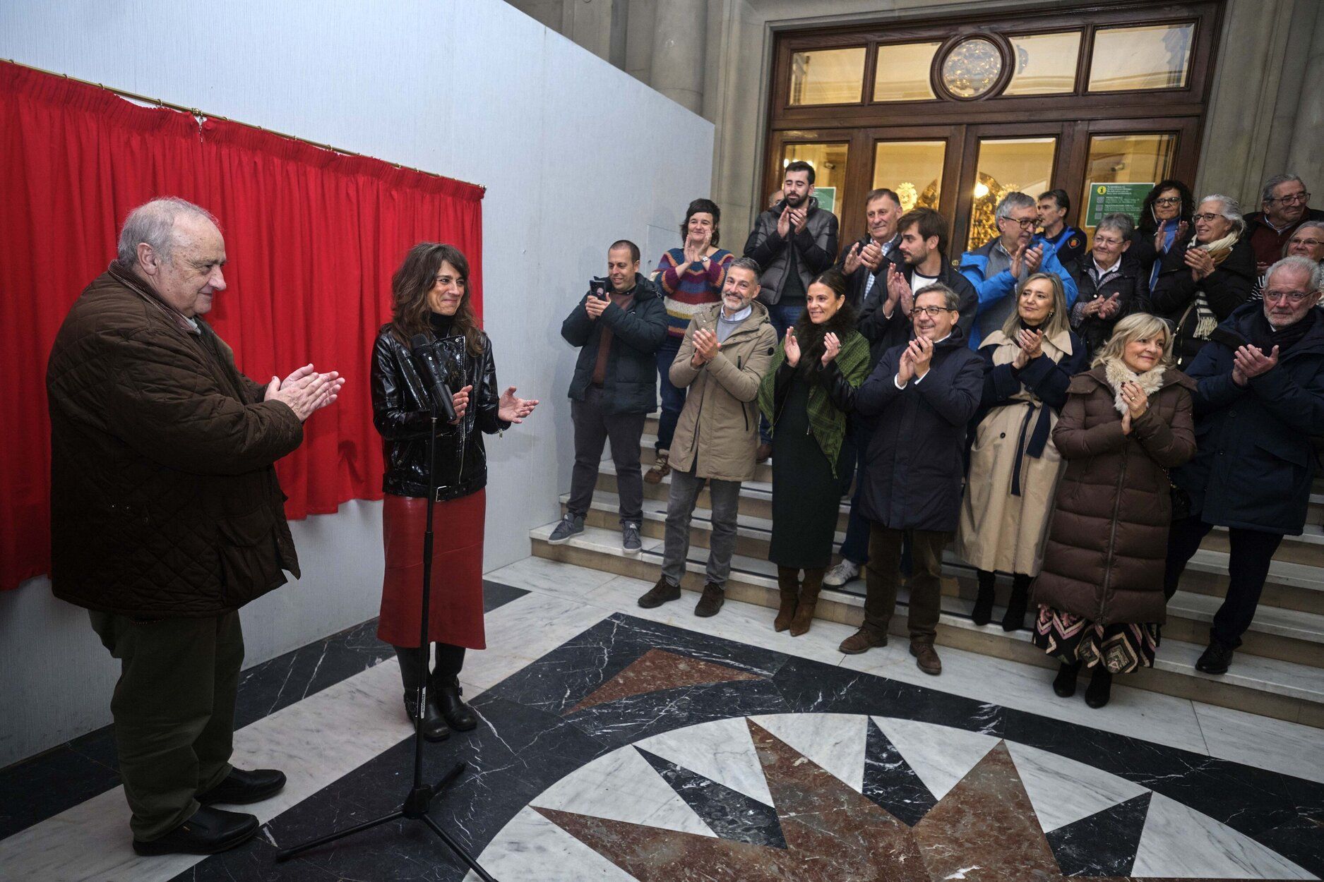 Imagenes del encendido de luces de navidad en Pamplona