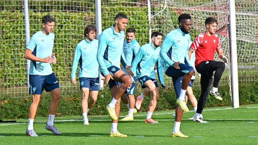 En imágenes: entrenamiento del Athletic en Lezama