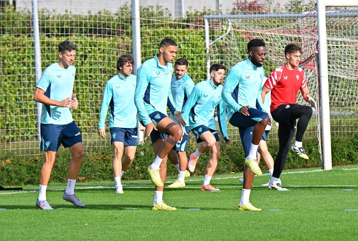 Entrenamiento del Athletic en Lezama