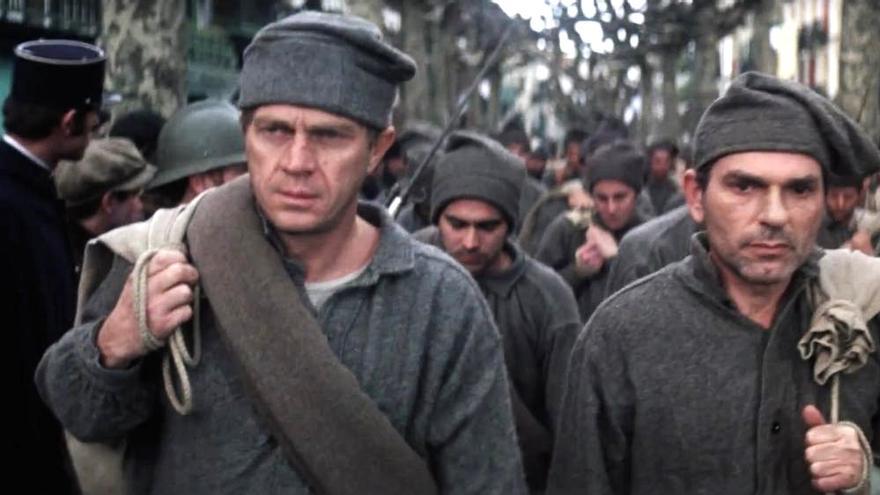 McQueen en Hondarribia, en la película &#039;Papillon&#039;.