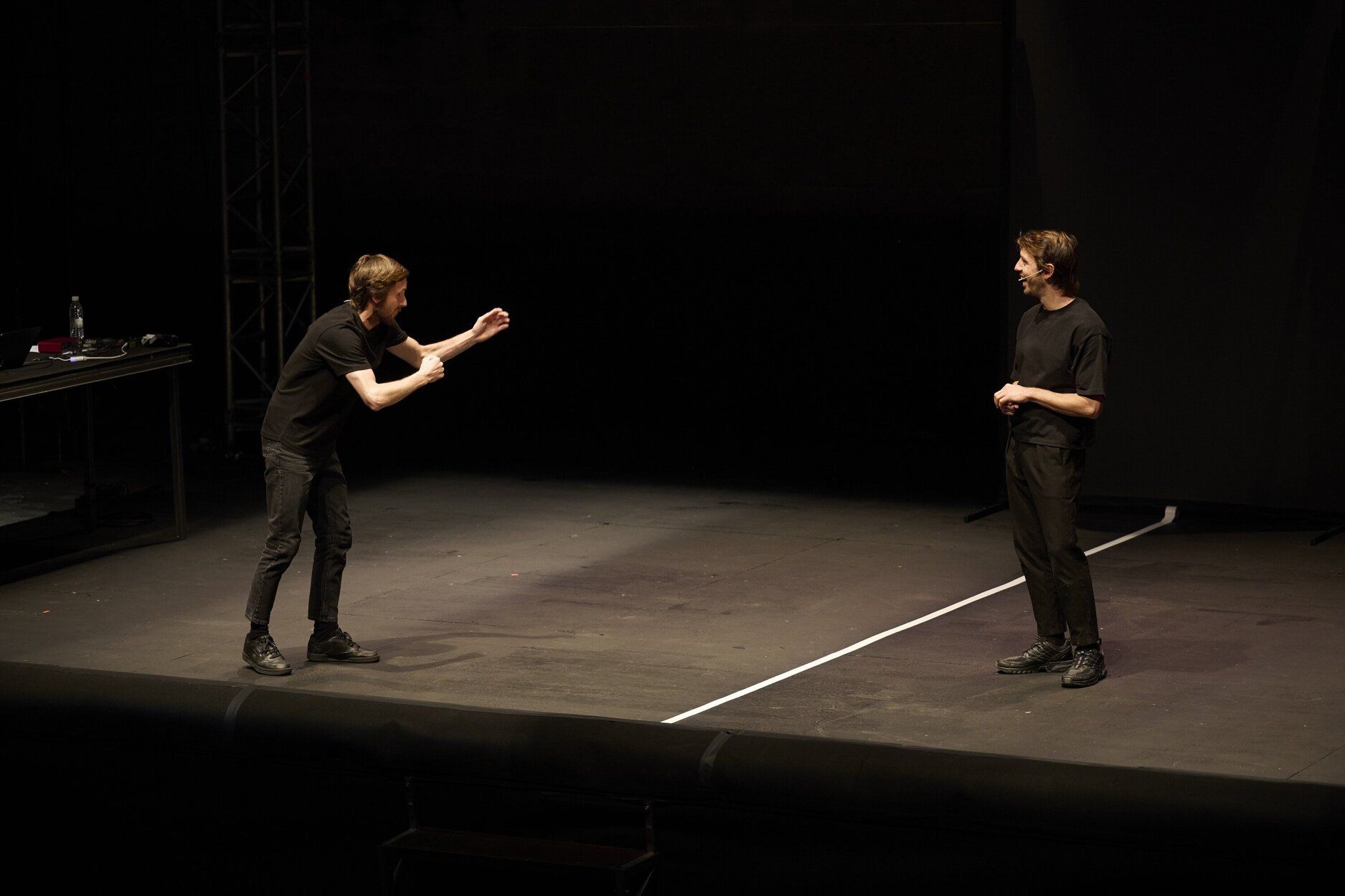 Imágenes de la representación de 'De Nao Albert y Marcel Borràs' en el Festival de Teatro de Olite