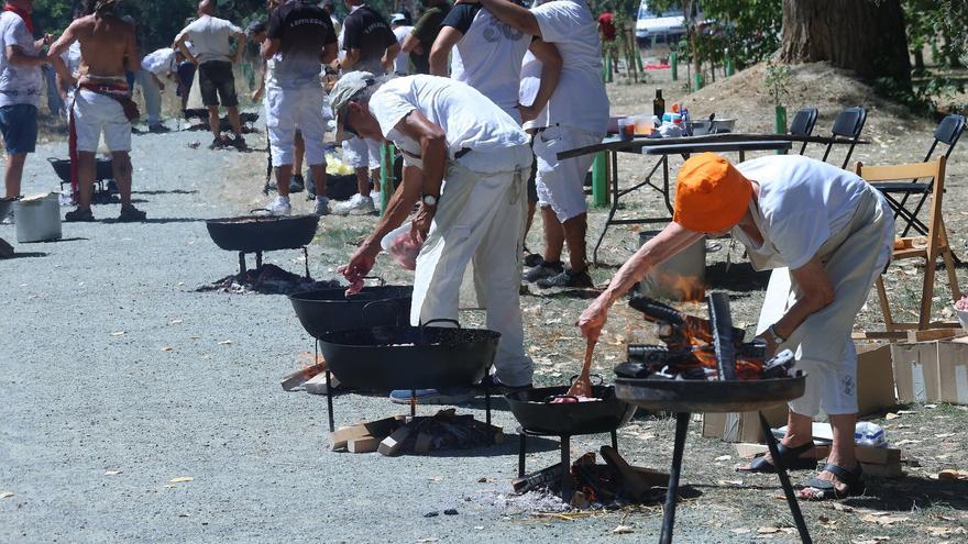 Fotos de los calderones en fiestas de Burlada