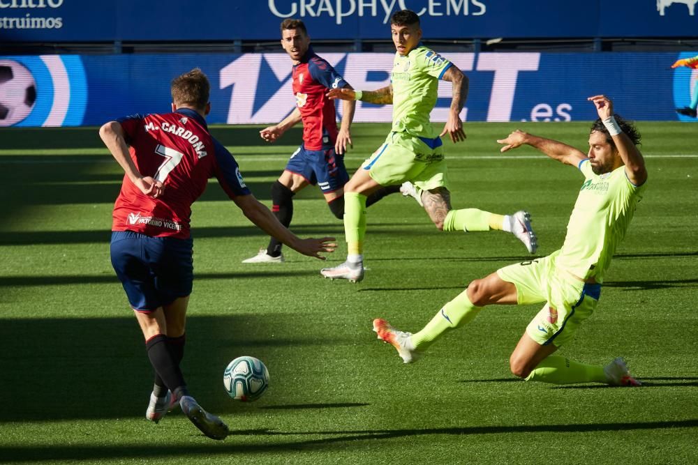 Imágenes del Osasuna Getafe este domingo en El Sadar