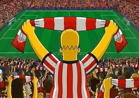 Homer Simpsons en San Mamés