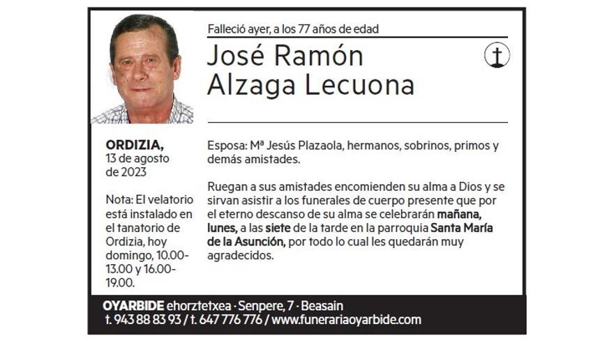 José Ramón Alzaga Lecuona