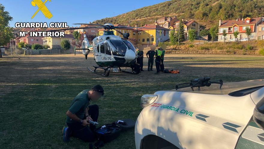 Dispositivo de búsqueda y localización del cuerpo de Jesús Berjón en el Pico Gilbo