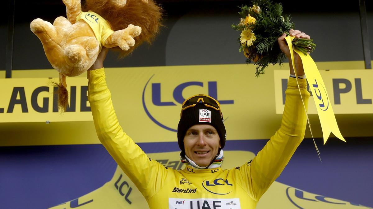 Pogacar, líder del Tour.