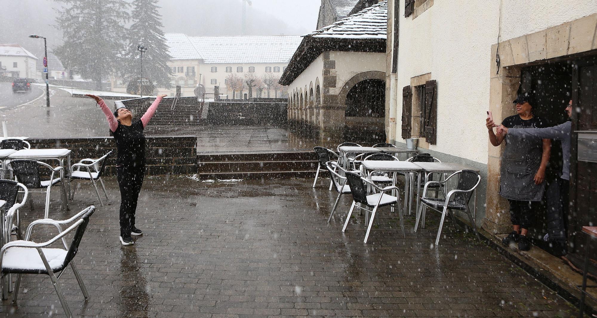 Fotos de la nieve en Navarra (20 de noviembre de 2025)