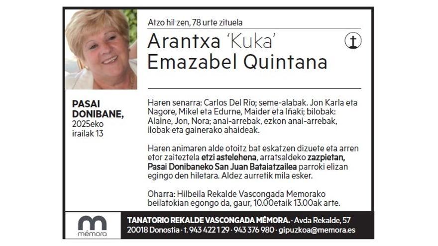ARANTXA EMAZABAL QUINTANA