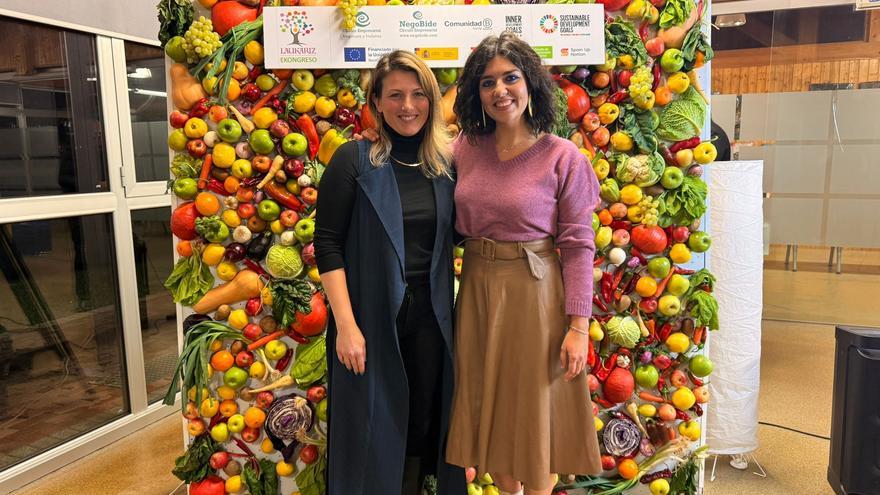 Selfies de lo más naturales: el photocall vegetal que triunfa en Bizkaia