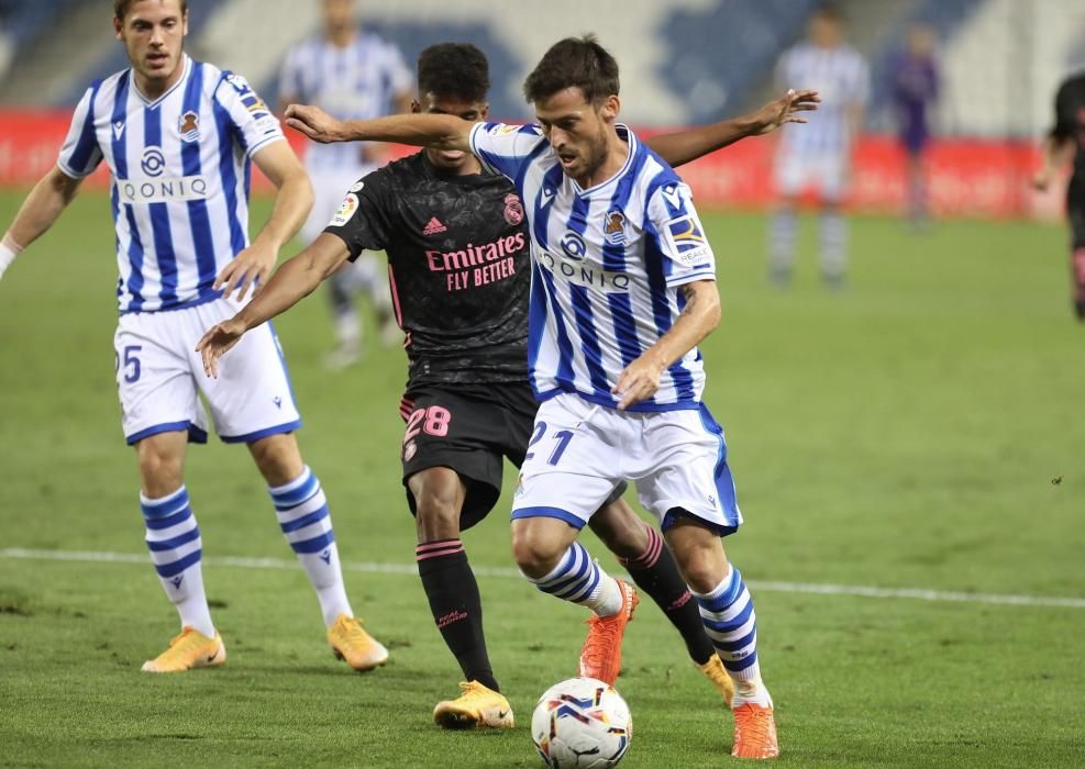 Partido disputado en Anoeta entre Real Sociedad y Real Madrid.