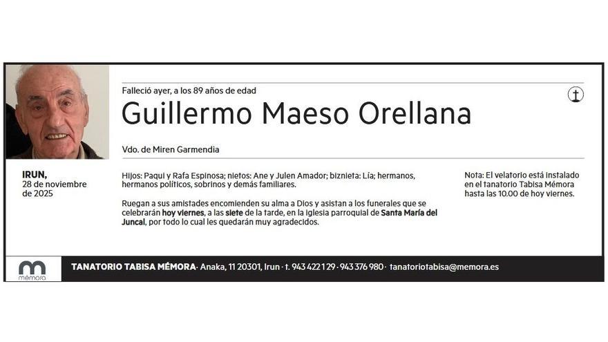 GUILLERMO MAESO ORELLANA