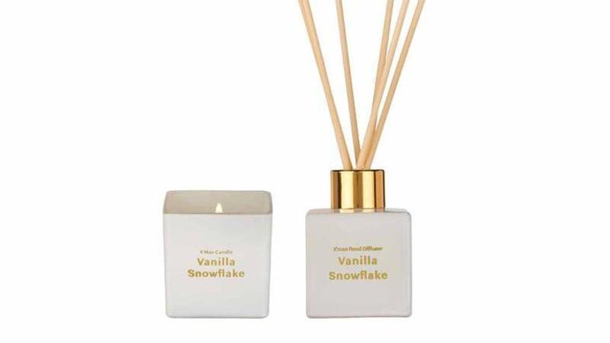 Perspectiva del set de velas aromático de Lidl