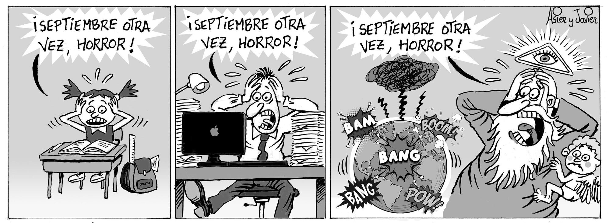 La tira de Asier y Javier del lunes 15 de septiembre